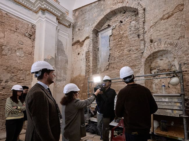 Zona del altar de la Capilla