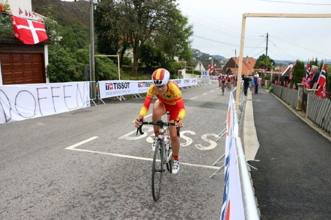  Sara Martín en su último Mundial, el de Bergen (Noruega) en 2017.