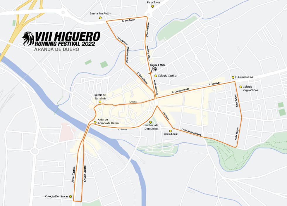 Este es el recorrido definitivo para la edición 2022 de la Higuero Runnig Festival