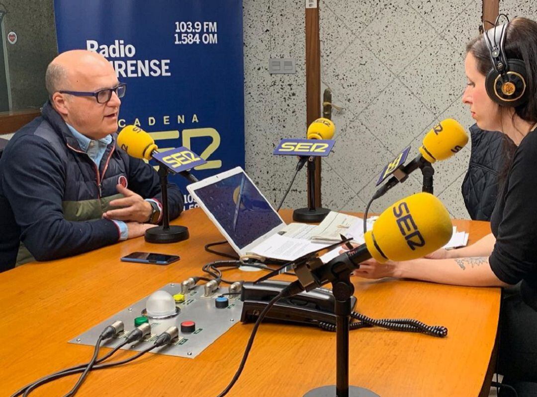 José Manuel Baltar, presidente de la Deputación de Ourense, en el estudio Ramón Puga 