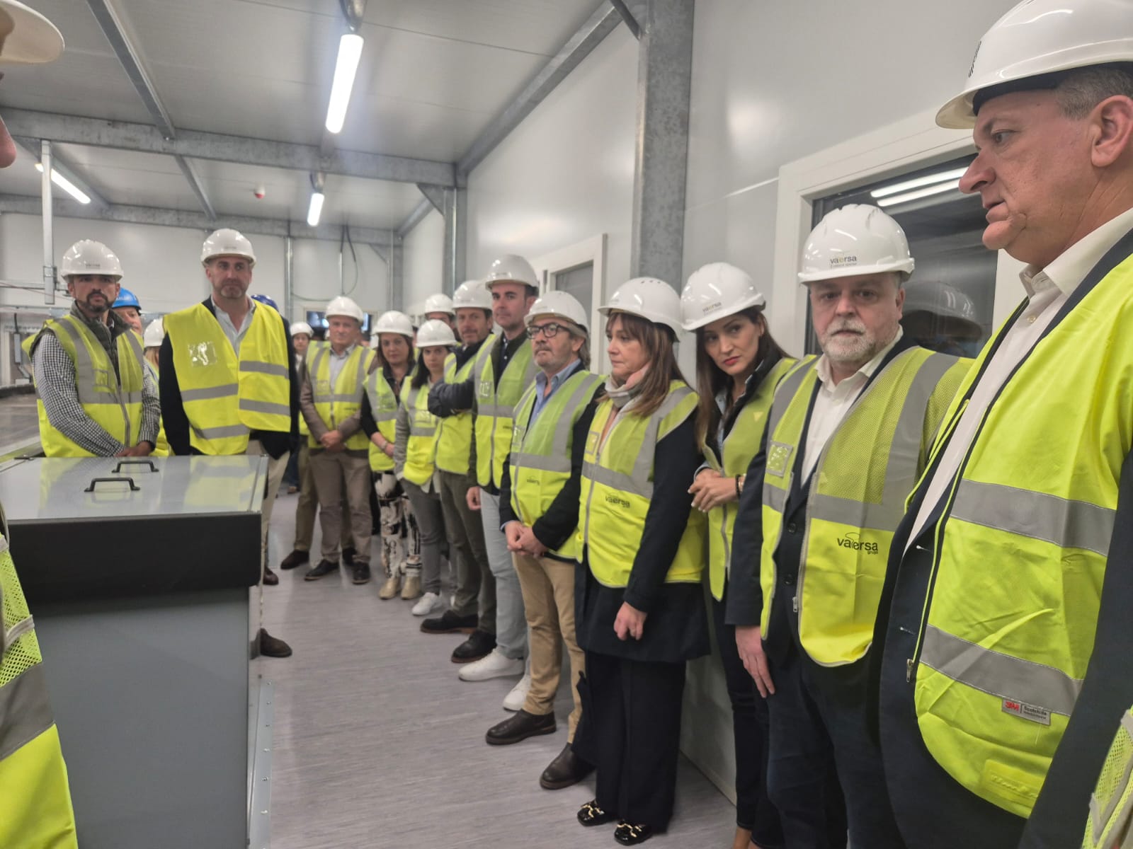 Visita a la planta de tratamiento de Vaersa