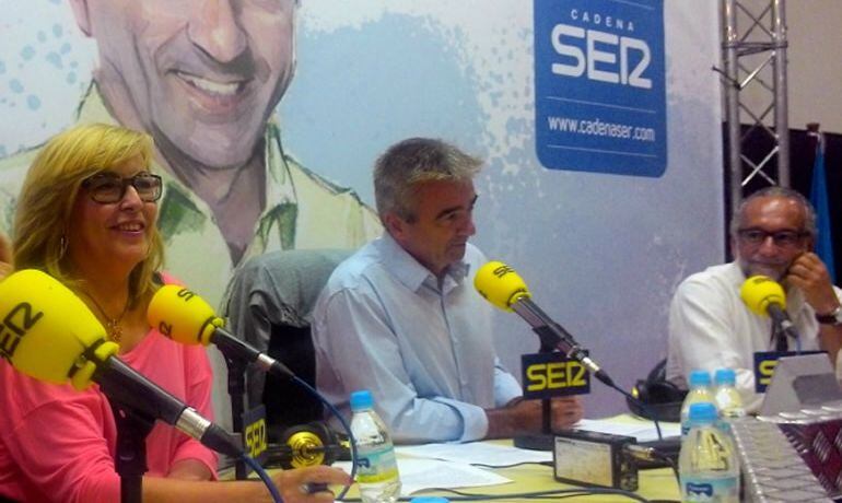 Concha Caballero, junto a Carles Francino y José María O&#039;kean en un programa especial de la SER