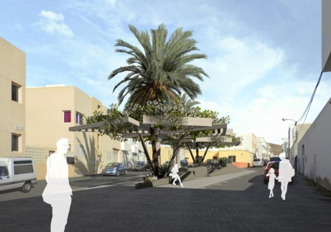 Recreación de una Bioesquina en Arrecife.