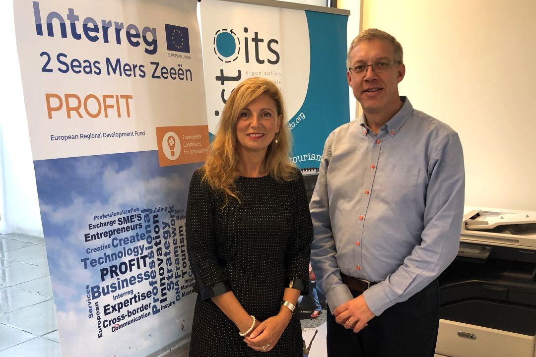 Visita de la alcaldesa de Castelló, Amparo Marco, con el director de OITS