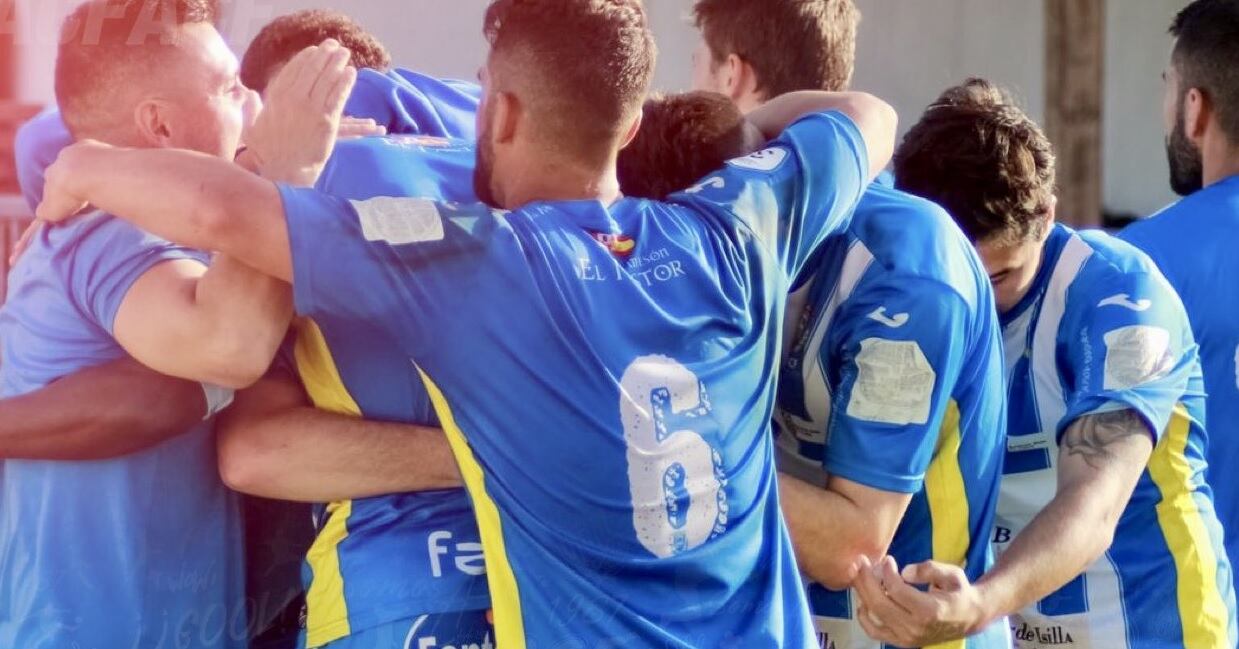 Los blanquiazules durante un partido de la pasada temporada