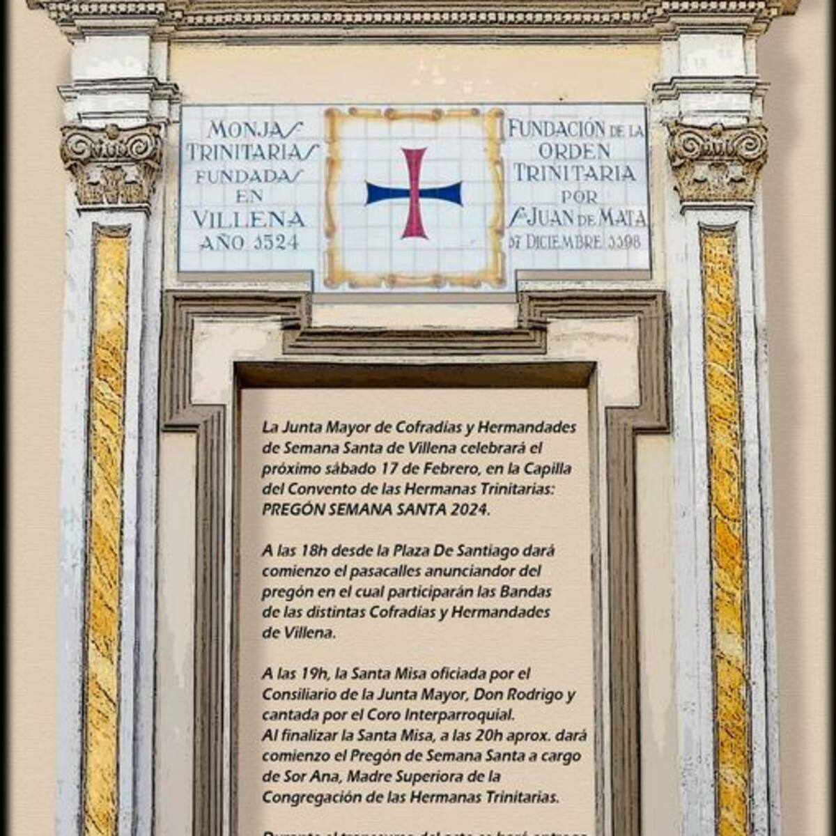 Este sábado se realiza el pregón de la Semana Santa