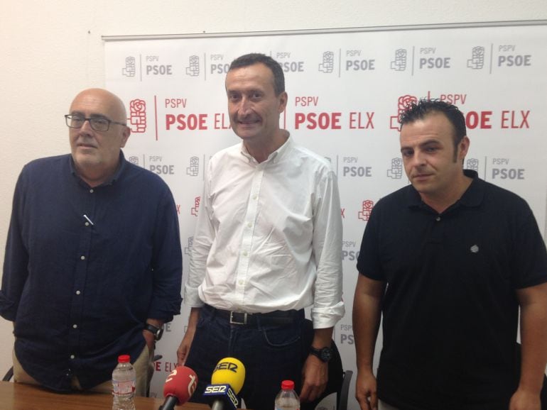 José Pérez, Carlos González y Ramón Abad, Ejecutiva local socialista