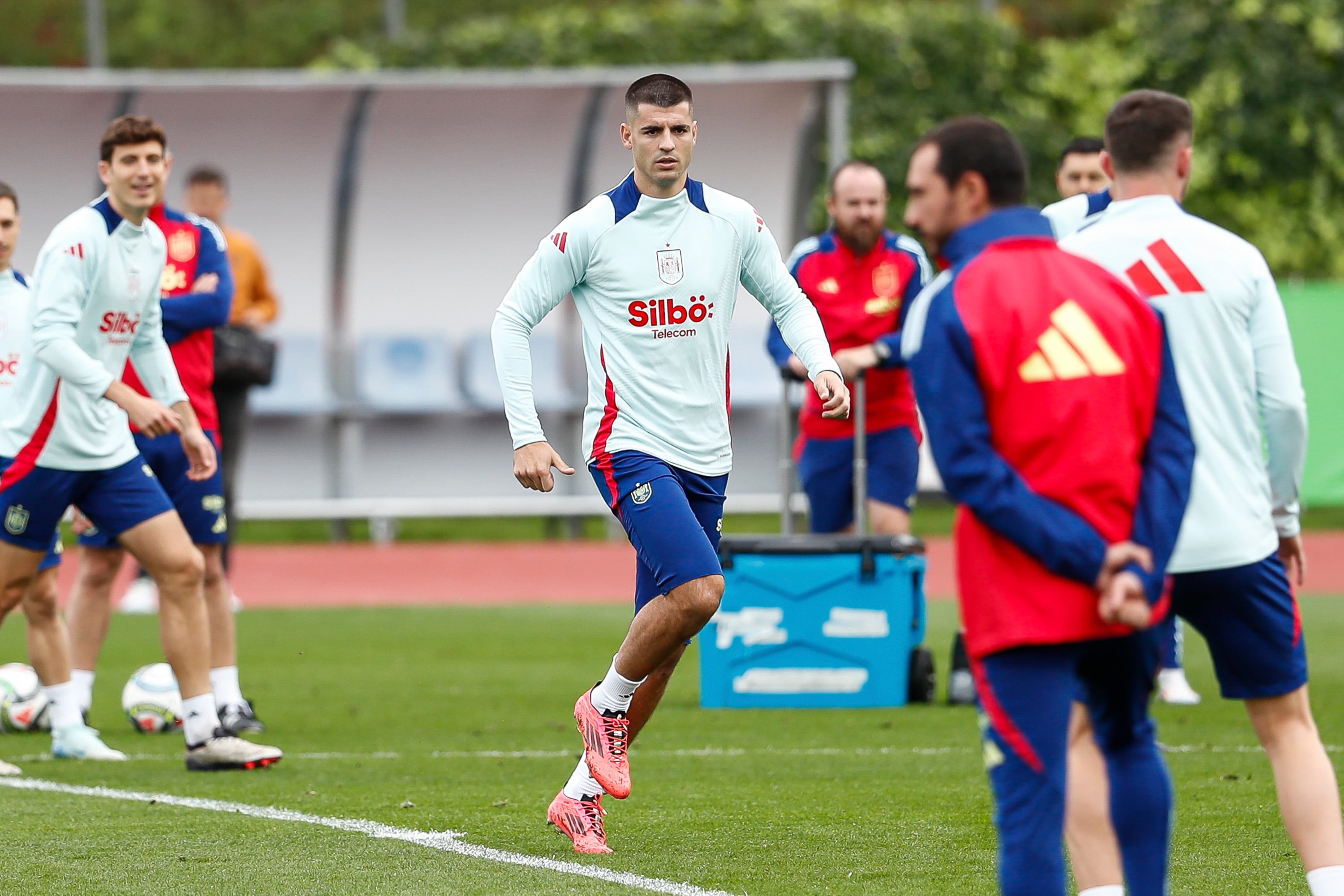 Entrenamiento de la Selección Española