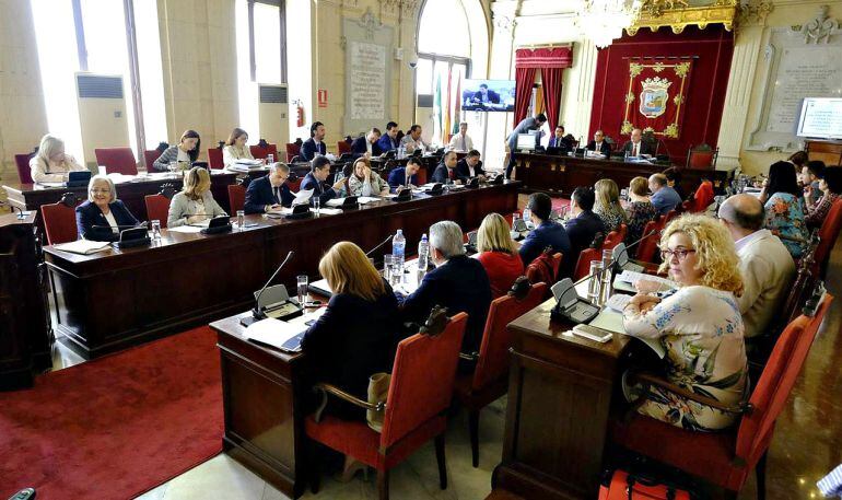 Pleno del ayuntamiento de Málaga