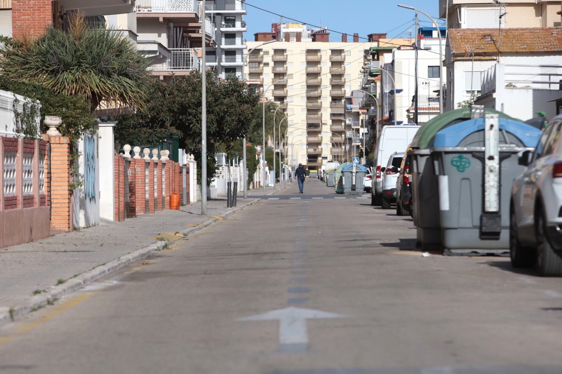 Calle Atlàntic de la playa de Gandia