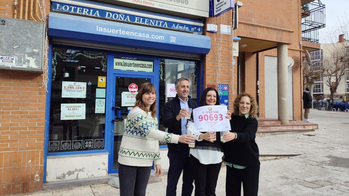 Un décimo del tercer premio de la Lotería de Navidad vendido en Ávila