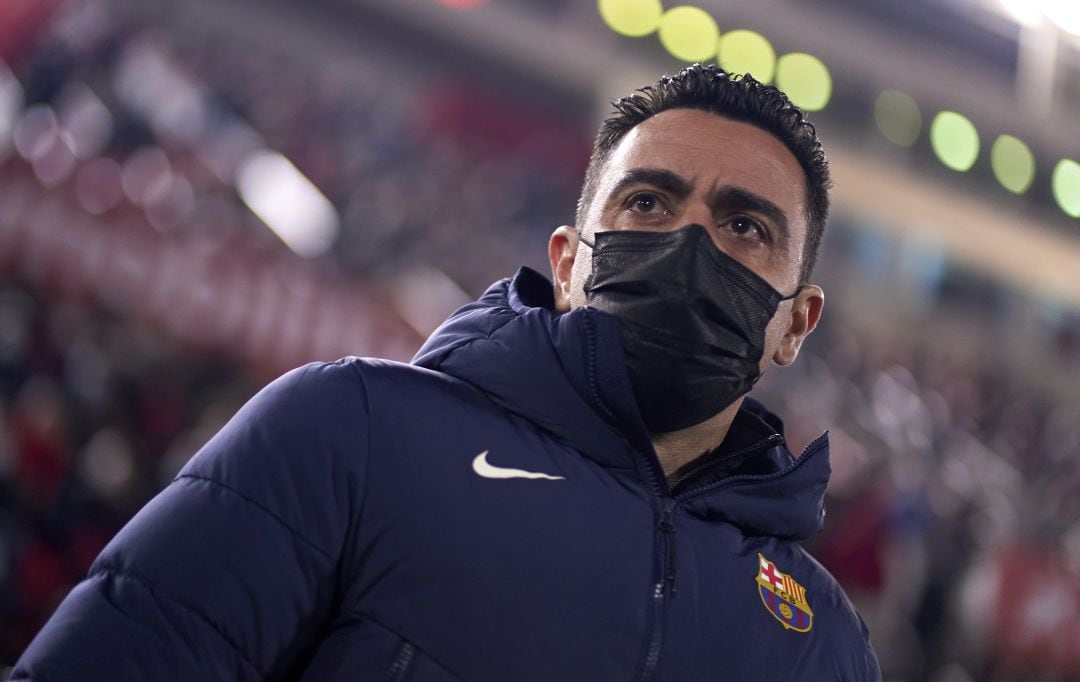 Xavi, durante el Mallorca - FC Barcelona