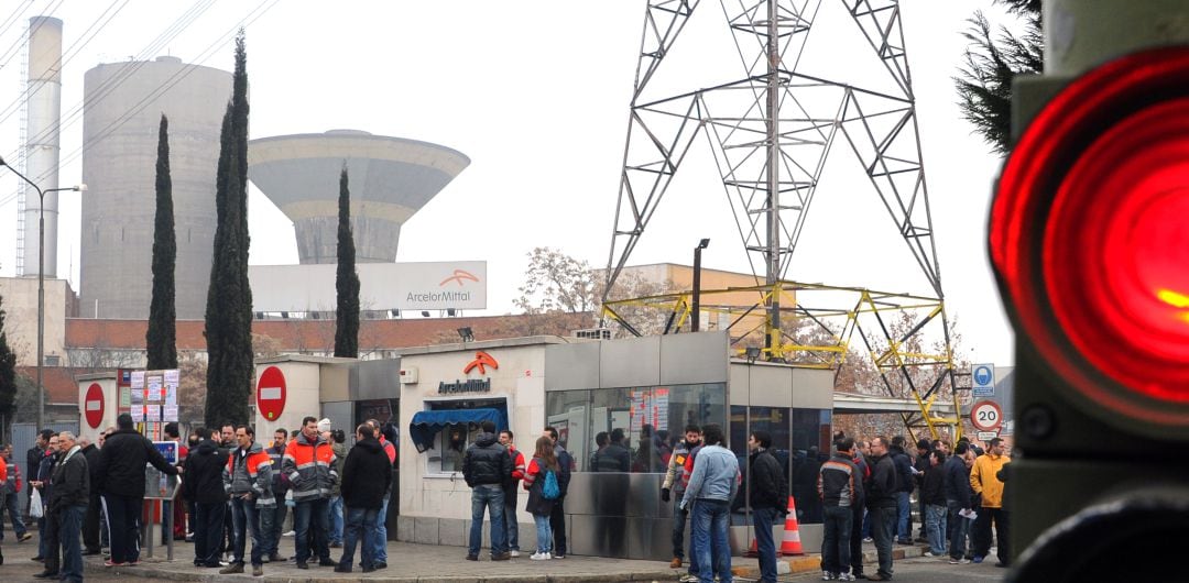 Planta siderúrgica de Arcelor Mittal en Villaverde (Madrid).