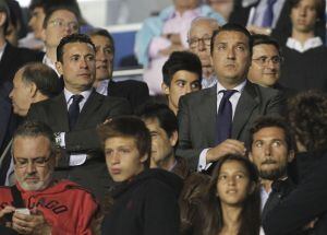 10/05/14 PARTIDO PRIMERA DIVISION  LEVANTE - VALENCIA  PALCO AMADEO SALVO QUIQUE PINA PRESIDENTE