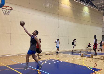 Imagen de uno de los entrenamientos de la plantilla de Juan García