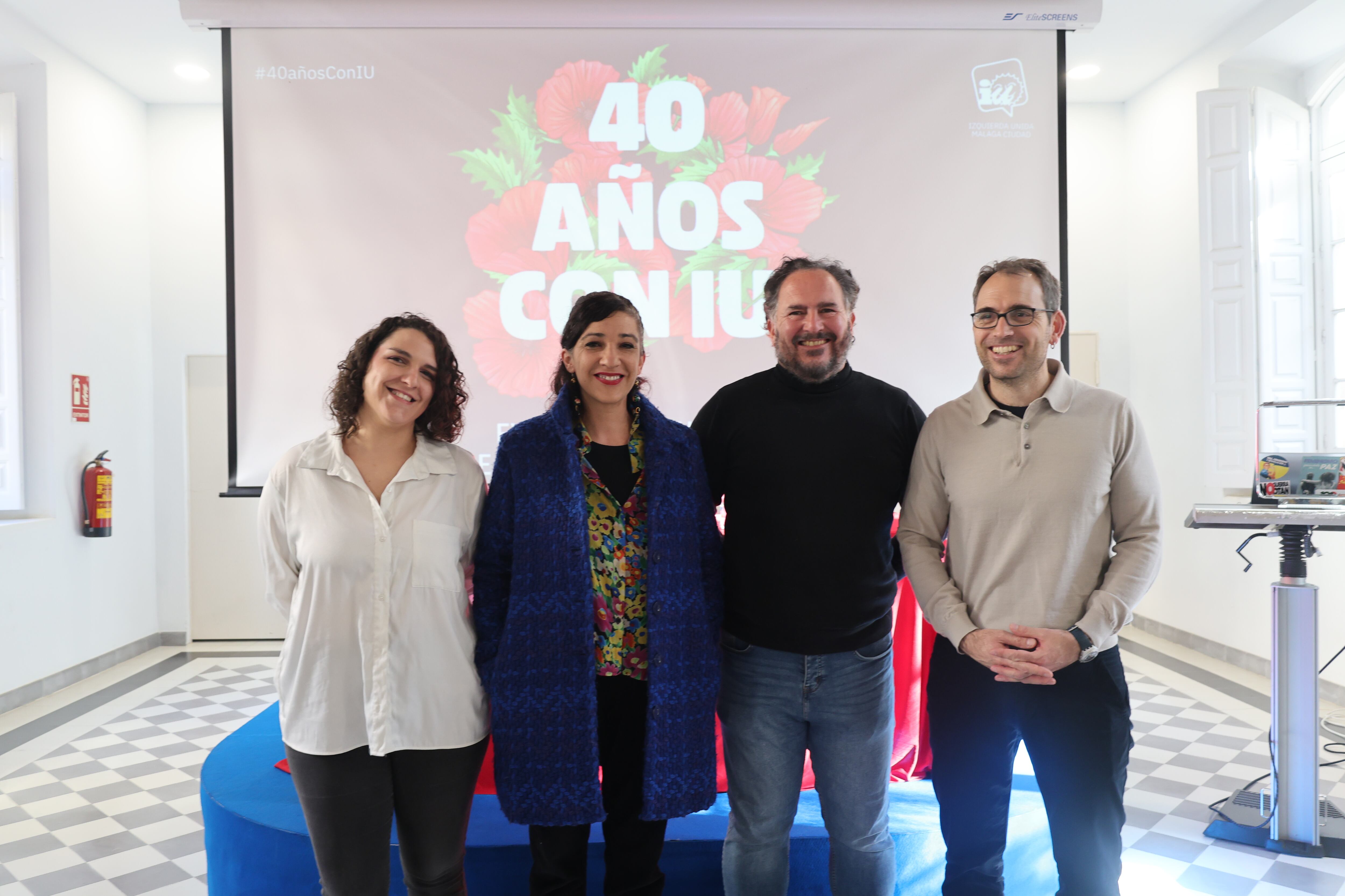 IU en Málaga celebra el 40 aniversario de la formación