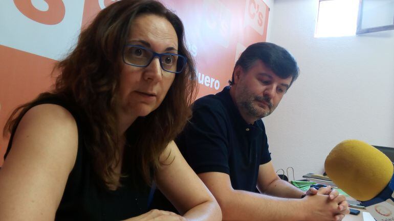 Elia Salinero y Francisco Martín, concejales de Ciudadanos