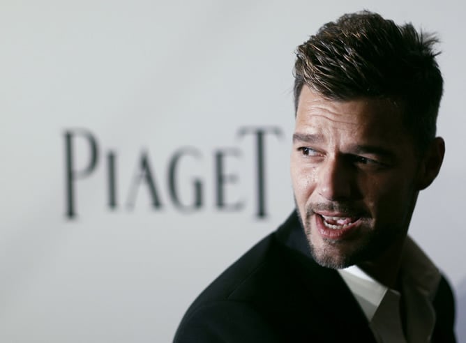 Ricky Martin hace acto de presencia en la Gala Inspiración de amfAR, una fundación de ayuda a los enfermos de VIH, en Nueva York