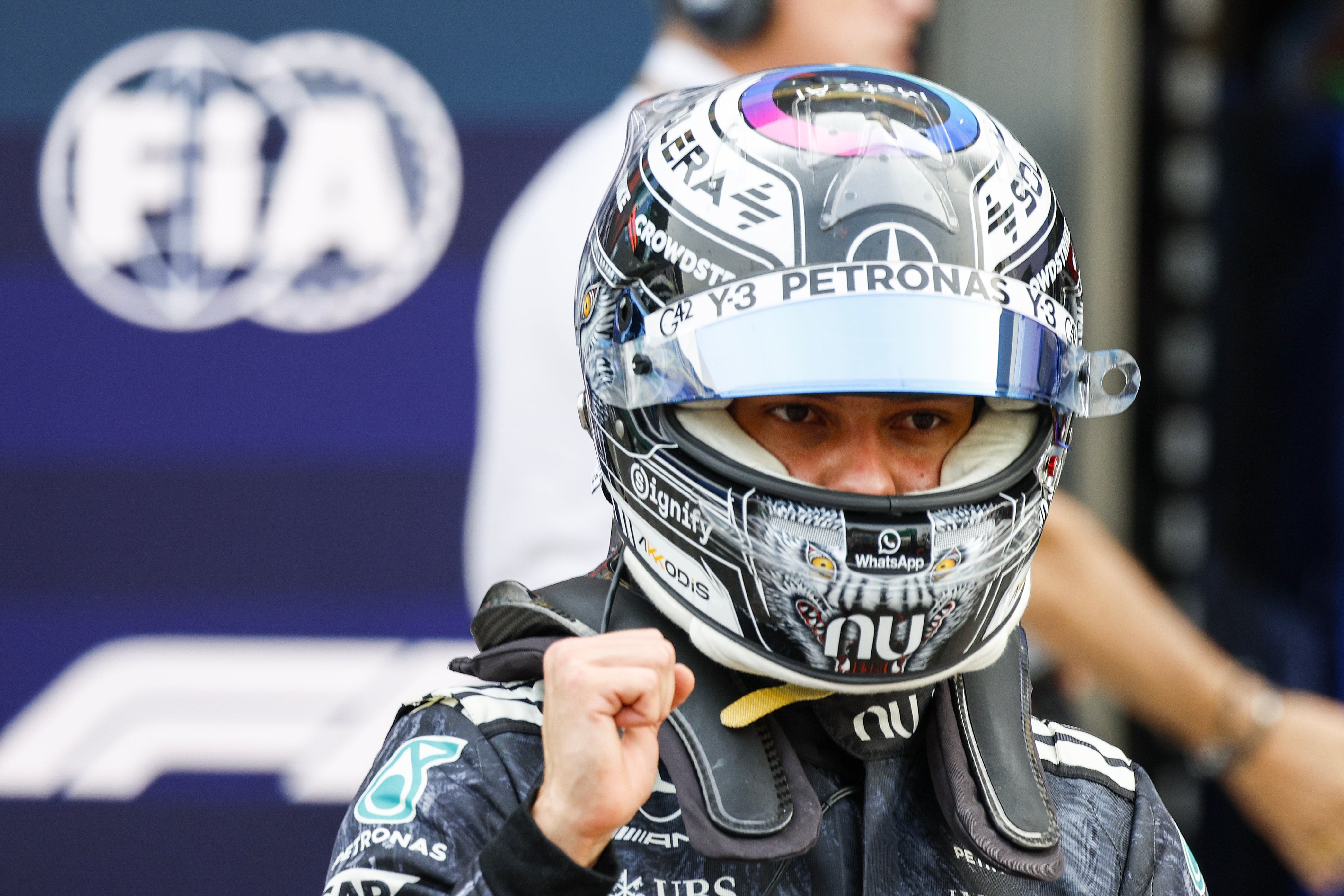 Mercedes driver Andrea Kimi Antonelli of Italy reacts after the Qualifying for the Formula 1 Japanese Grand Prix at the Suzuka International Racing Course racetrack in Suzuka, Japan, 28 March 2026.