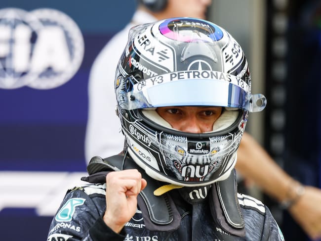 Mercedes driver Andrea Kimi Antonelli of Italy reacts after the Qualifying for the Formula 1 Japanese Grand Prix at the Suzuka International Racing Course racetrack in Suzuka, Japan, 28 March 2026.