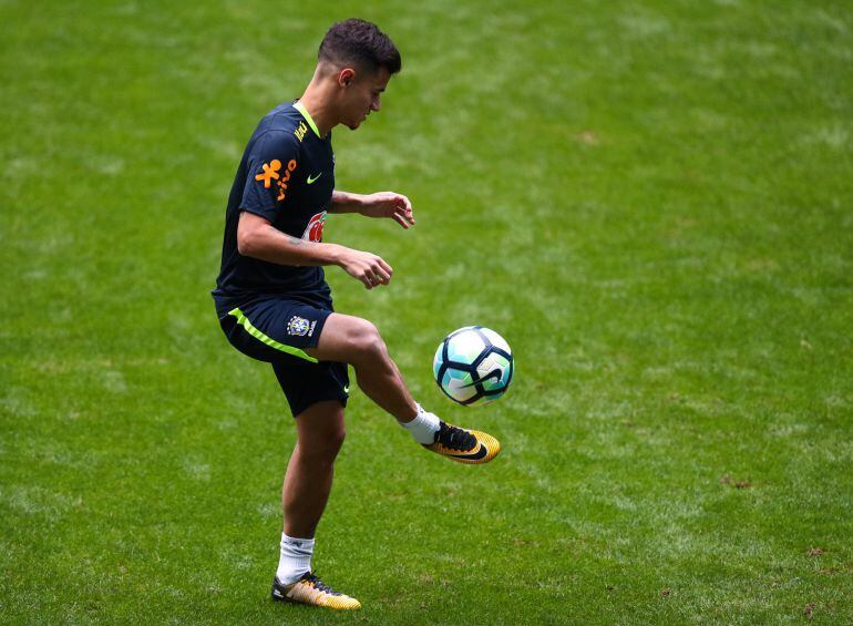 Philippe Coutinho con la selección brasileña. 