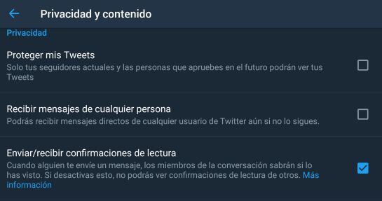 Nuevas condiciones de Twitter.