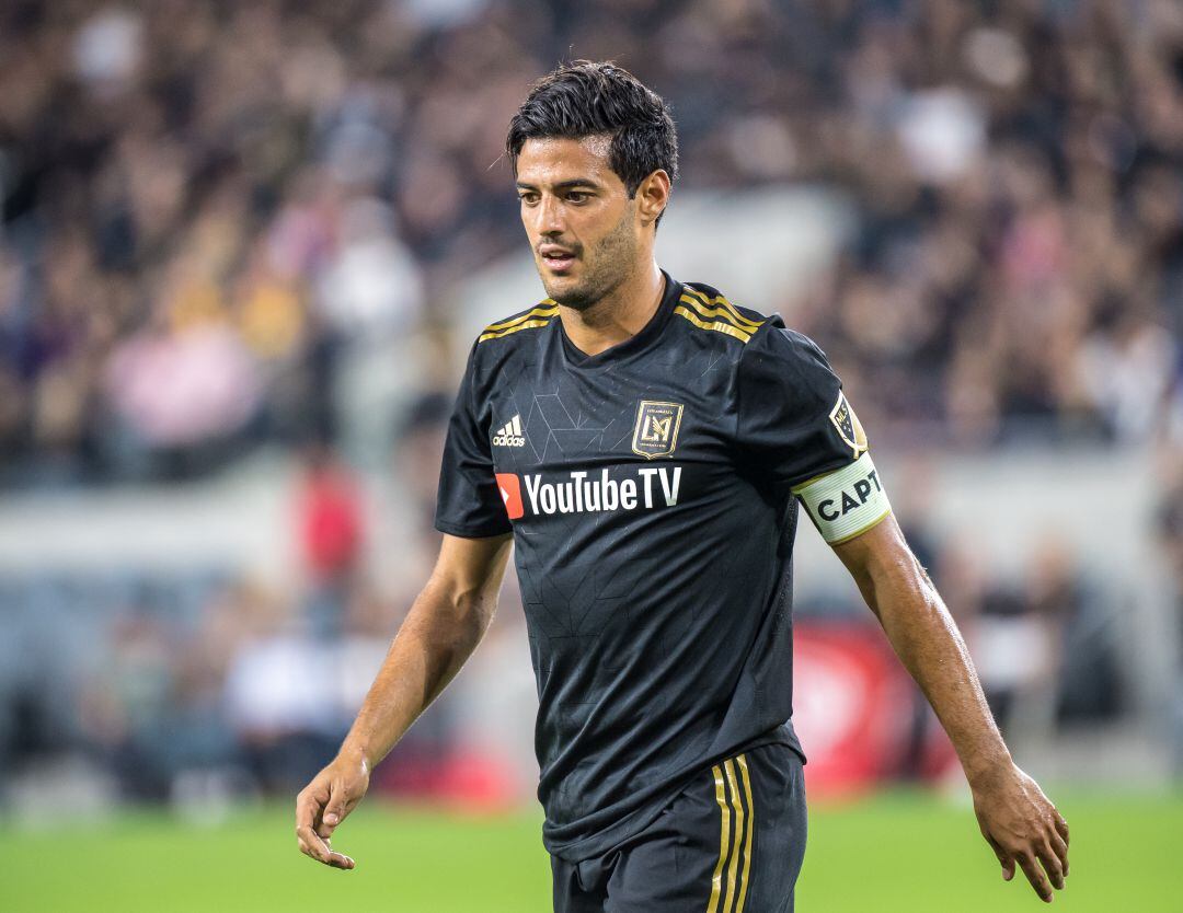 Carlos Vela, durante un partido con Los Angeles FC. 