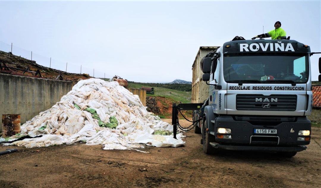 Recogida de plásticos en Cubillo de Ojeda