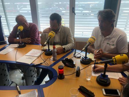 Morrás, Ruiz y Villalonga durante el Debate