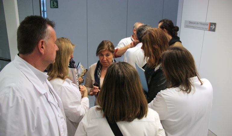 Gent del comitè d&#039;empresa en un consell d&#039;administració del passat mes de mar