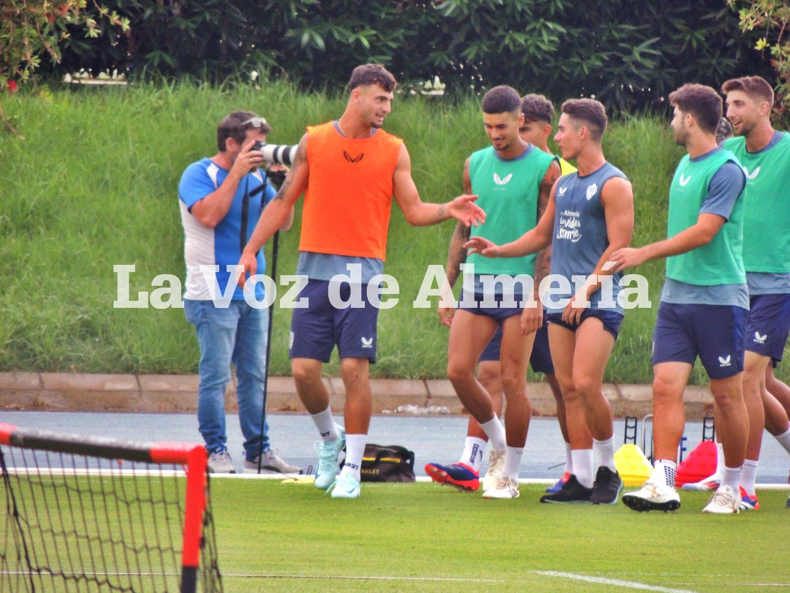 La imagen del día en el Almería.