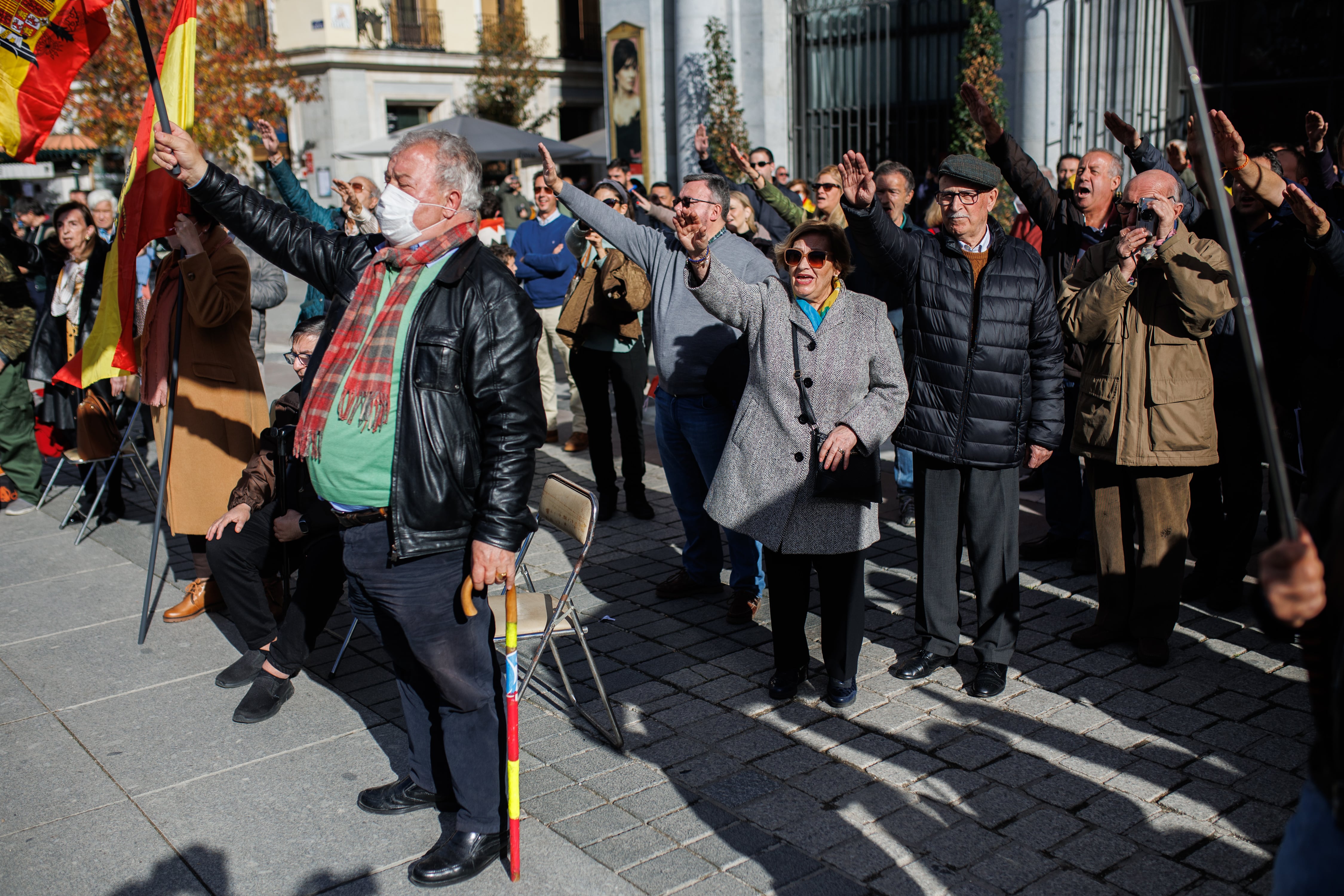 Concentración de fascistas en Madrid el pasado 20 de noviembre. (Photo By Alejandro Martinez Velez/Europa Press via Getty Images)