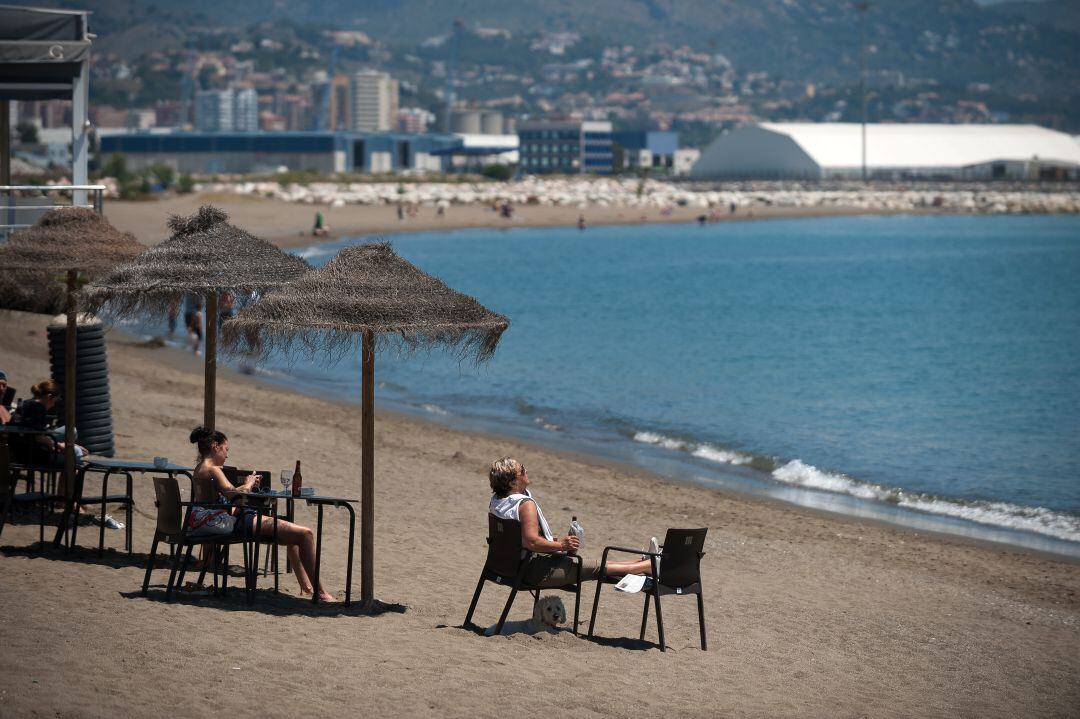 Terraza en una playa