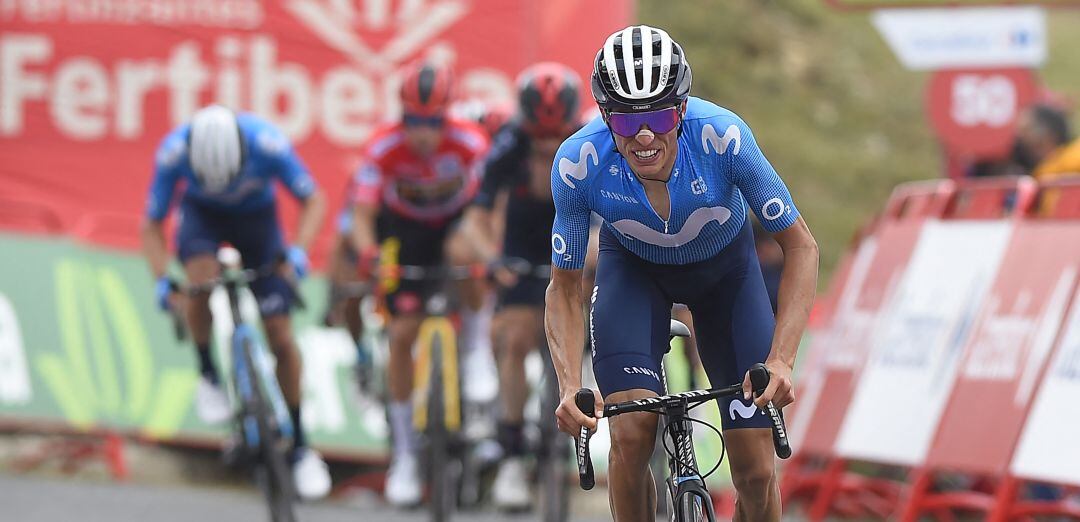 Enric Mas, durante una etapa de La Vuelta a España