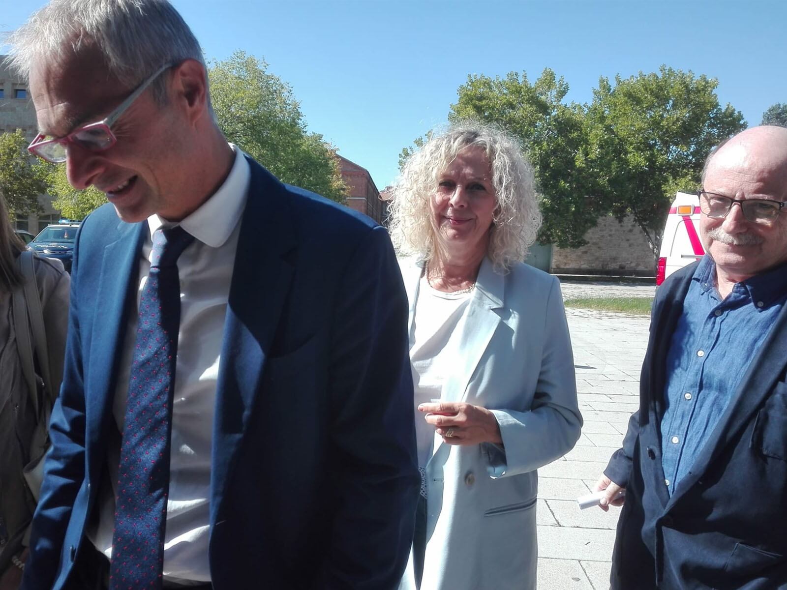 Ricardo Rivero, rector de la USAL, durante el acto de este miércoles en el Campus Viriato