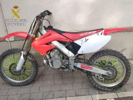 Motocicleta sustraída