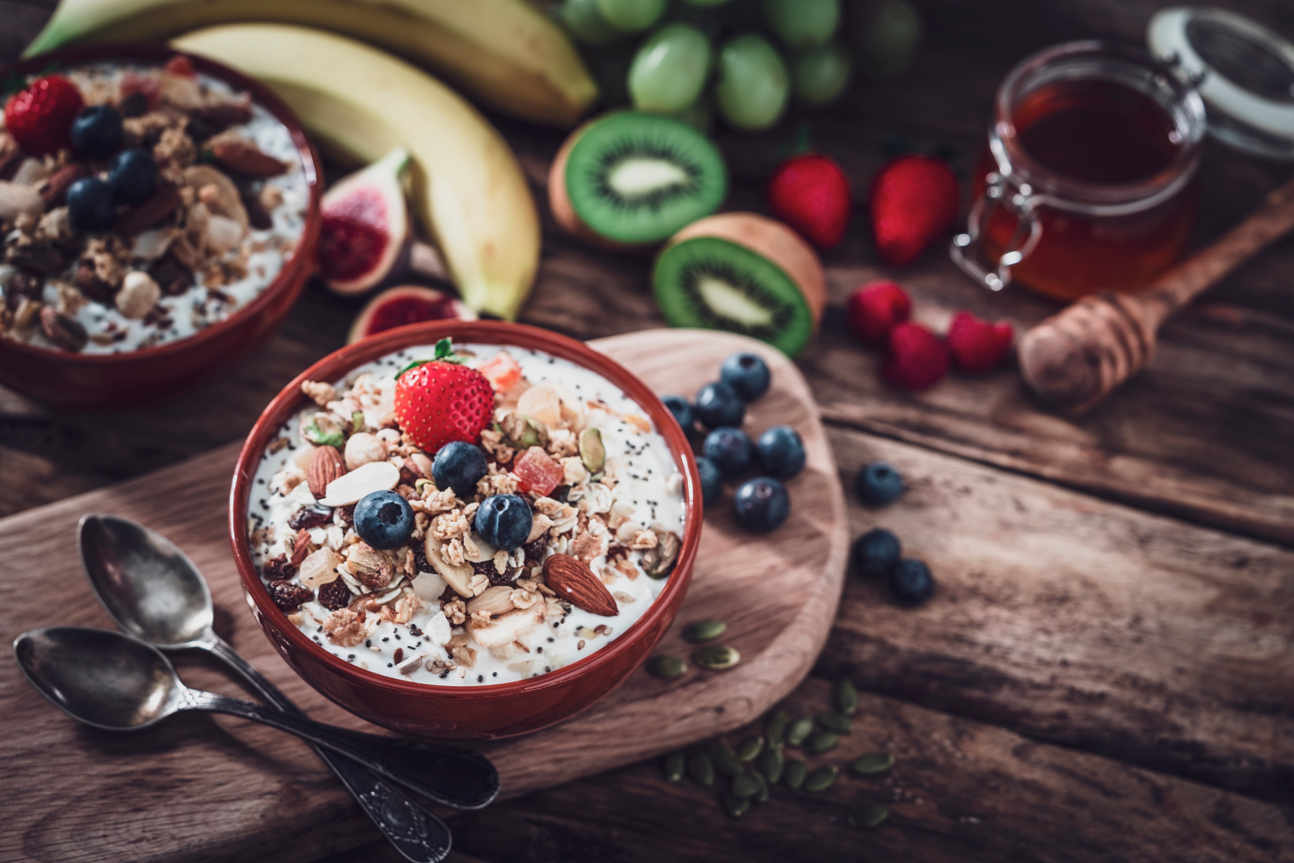 Fotografía de stock de un desayuno