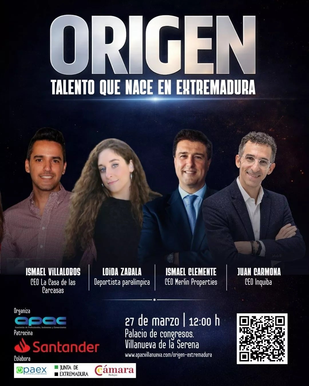 “Origen”, el evento que reunirá en Villanueva a referentes del emprendimiento extremeño