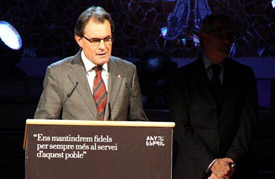 Artur Mas en l'acte inaugural de l'Any Espriu