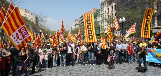 Manifestació de l&#039;1 de maig del 2013 a Tarragona.