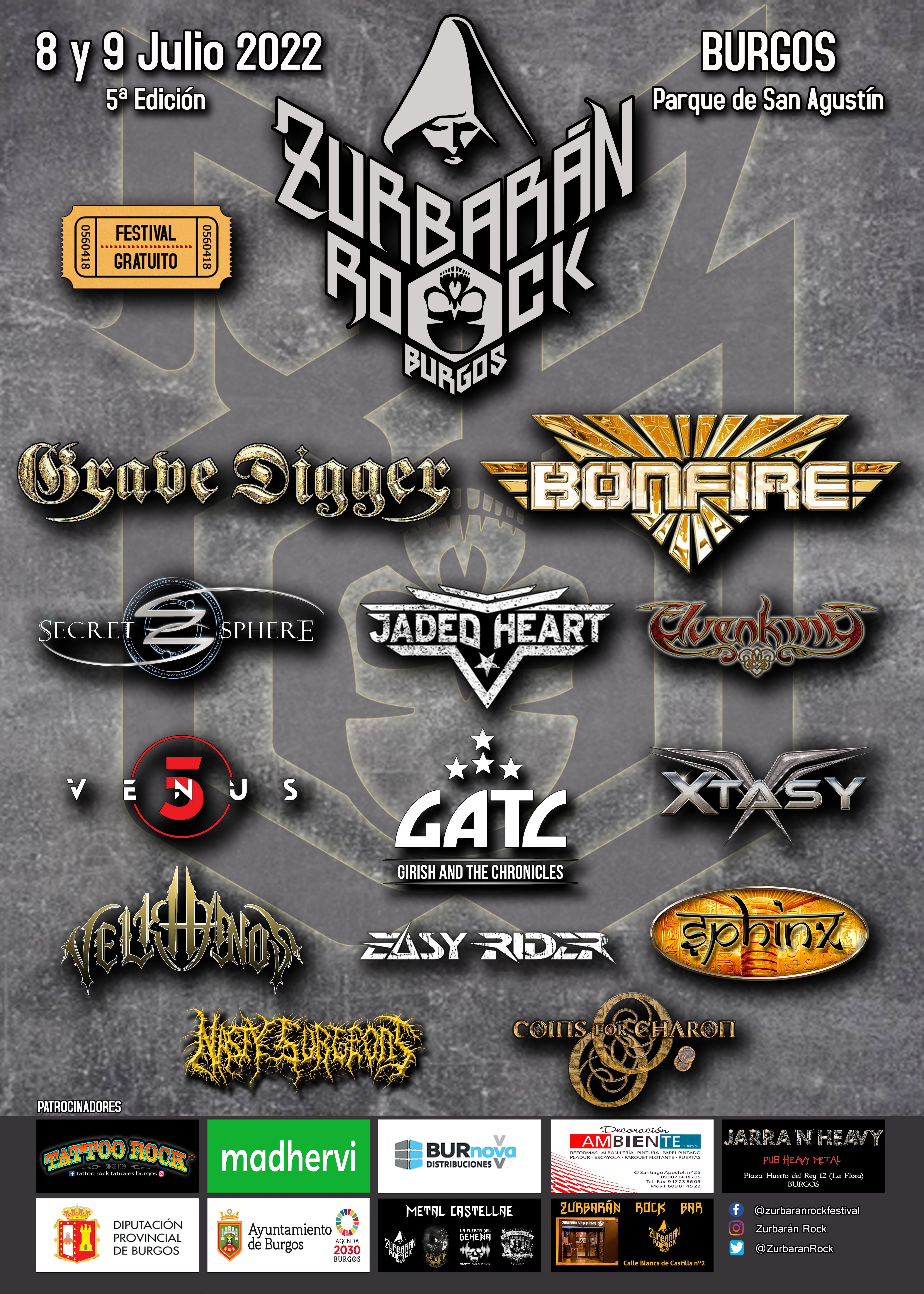 Cartel del 5º festival Zurbarán Rock