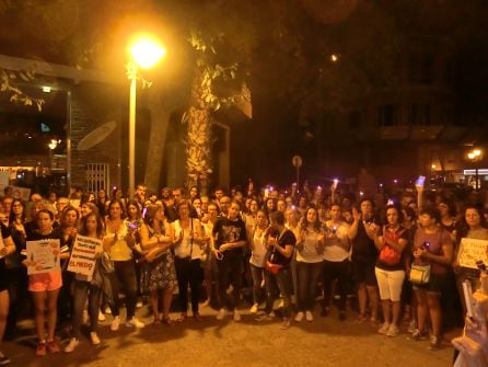 Imagen del final de la manifestación.