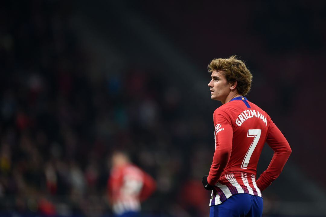 Griezmann, durante el partido del Atlético ante el Girona de Copa