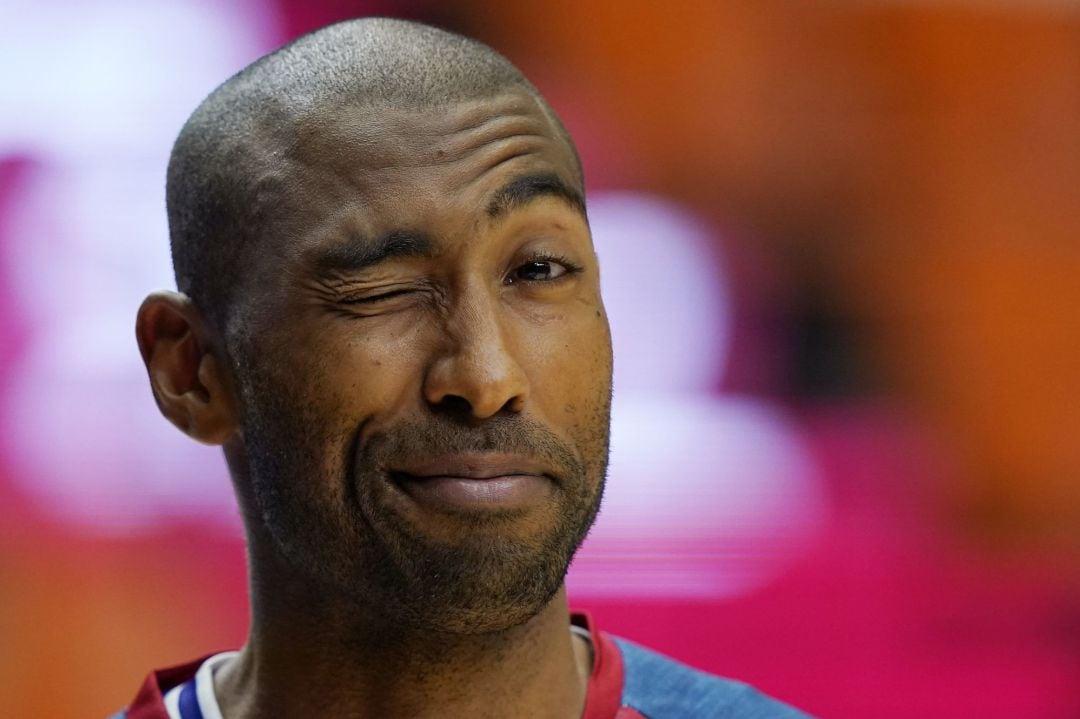 Granger sonríe antes de un partido con el Baskonia.