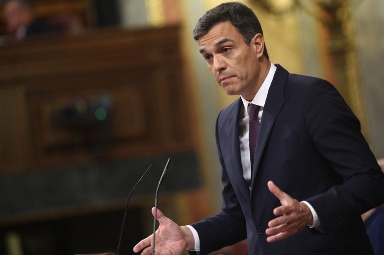 Pedro Sánchez informa al Congreso de su programa de gobierno