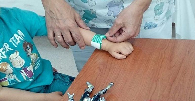 Pulseras identificativas.