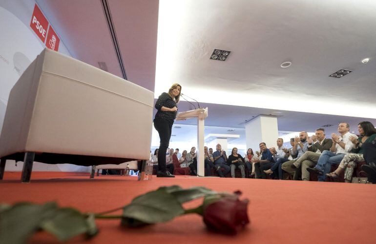 La presidenta de la Junta de Andalucía y candidata a secretaria general del PSOE, Susana Díaz