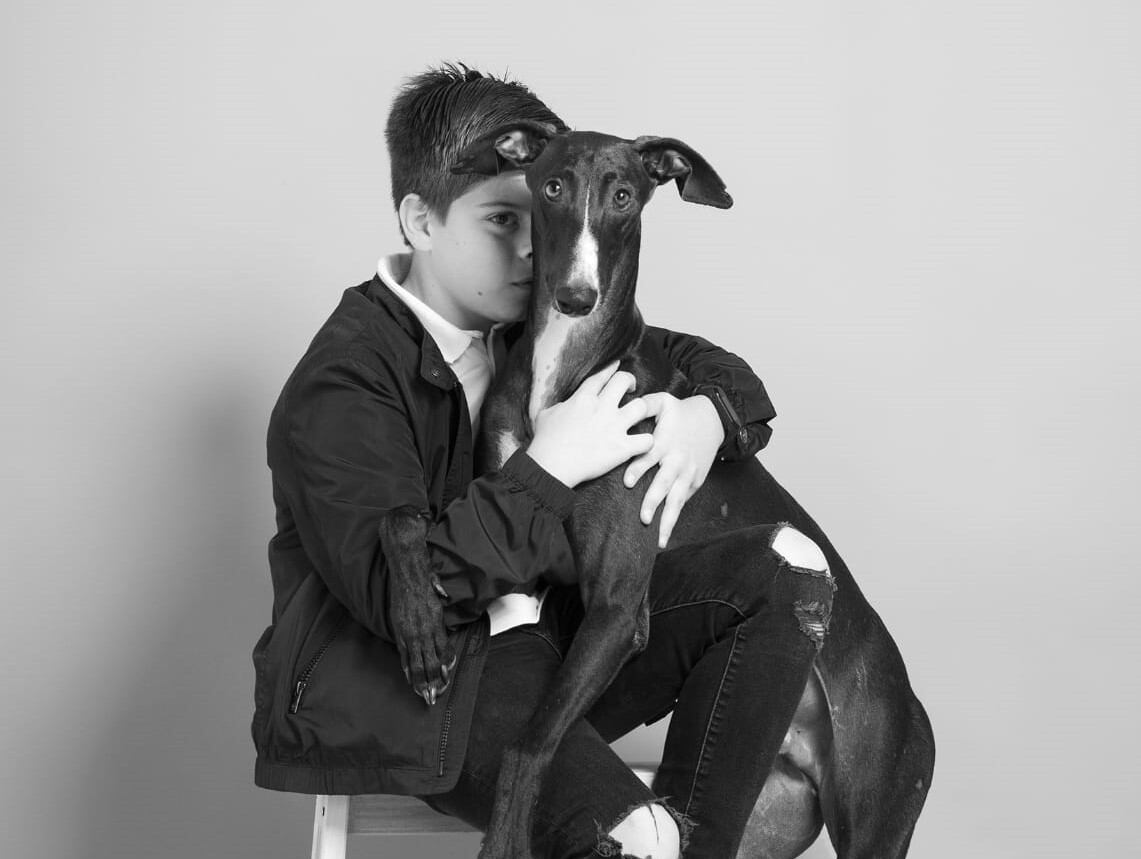 Fotografía de Candela realizada en su estudio.