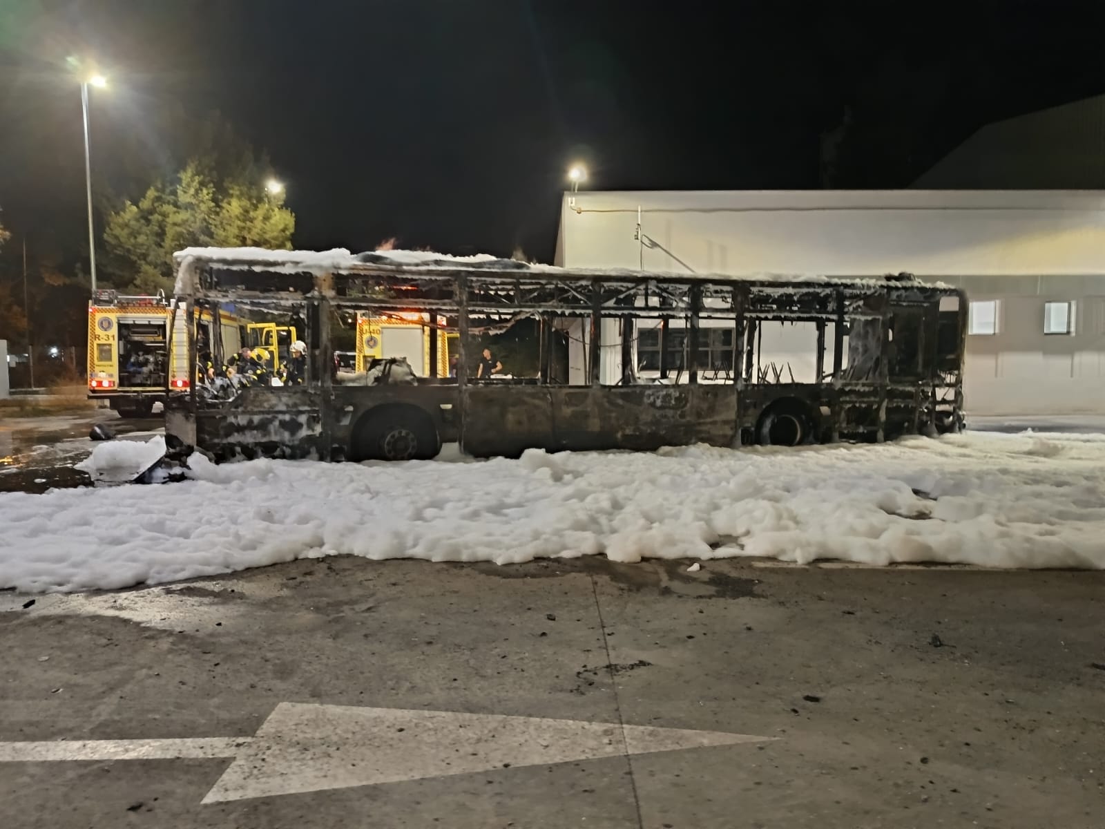 Estado en el que ha quedado el autobús