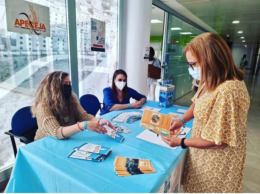 La Asociación de Personas Celíacas de Jaén durante una actividad anterior